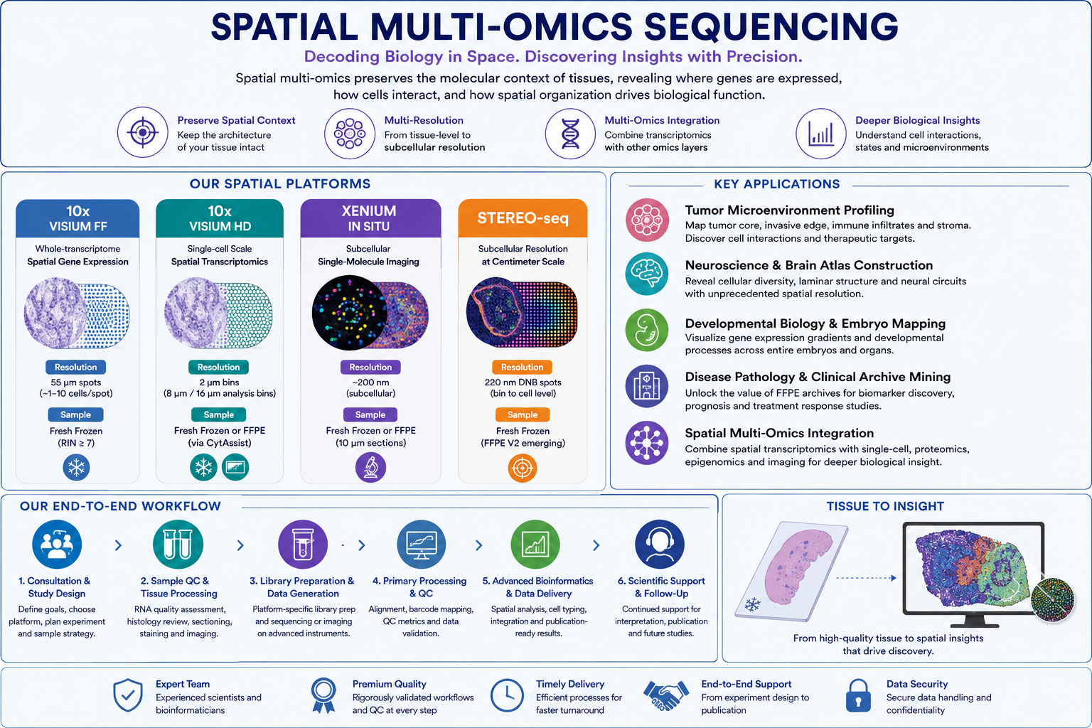 Spatial Multi-Omics Sequencing Services — Map Gene Expression in Its Native Tissue Context